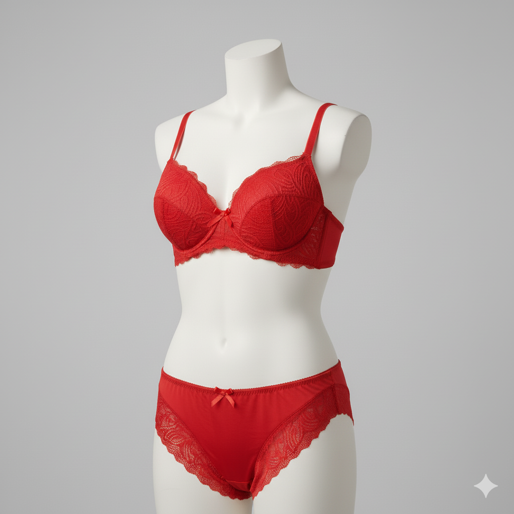 Midnight Bloom – Lace Bra & Panty Set