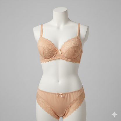 Midnight Bloom – Lace Bra & Panty Set